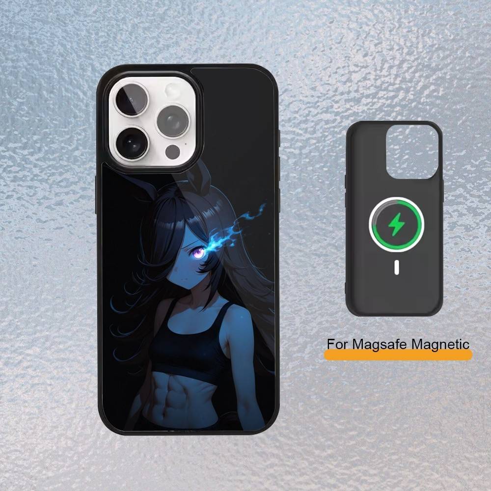 Jolie coque de téléphone Derby U-Uma Musume pour iPhone 17,16,15,14,13,12,11 Plus,Pro Max Housse de chargement sans fil magnétique