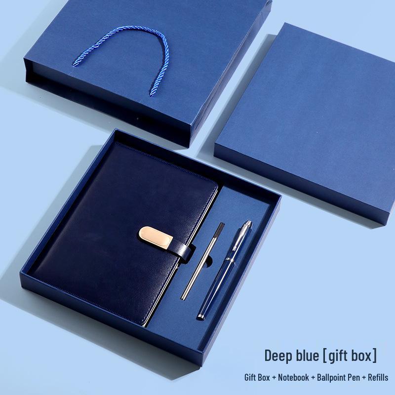 Customized Business Notebook Gift Set with Logo for Corporate Meetings and Client Souvenirs