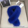 Double-Sided Faux Fox Fur Scarf: Thick, Warm, and Versatile Neck Warmer for Autumn and Winter.