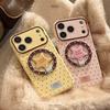 Koreanische Polka Dots Cartoon-Bär Faltsterne Magnetische Halterung Handyhülle Für iPhone 17 16 15 14 13 12 Pro Max Stoßfest Weiche Hülle