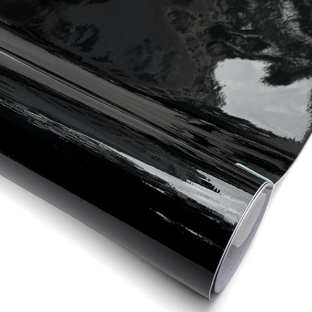 Glossy Black Vinyl Wrap Wrapping Sheet Car Stickers Vinyl 1.5m Waterproof Self-adhesive for Car Adhesive Film Auto Body Films