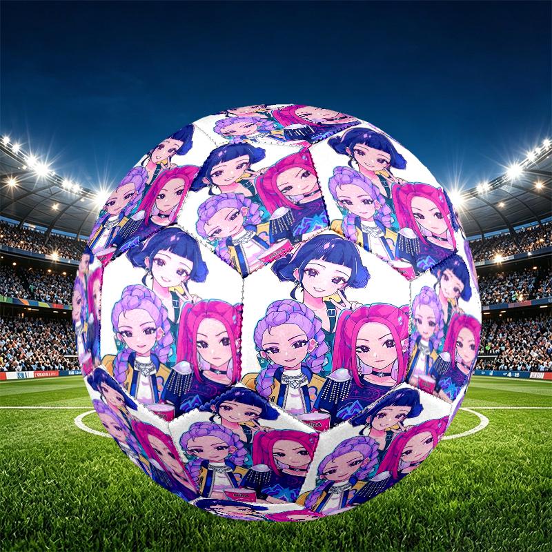 Singer Print Size 5 Soccer Ball, PU Wear Resistant Football for Match Training and Daily Practice, Birthday Gift for Soccer Fans