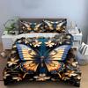 Elegant Butterfly-Themed Decorative Set Exquisite Three-Piece Bedding Set Gift For Kids And Adults