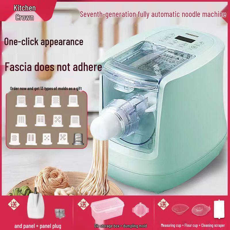 Compact Electric Multifunctional Noodle Maker: Automatic Dough Press, Kneader, and Dumpling Skin Mixer