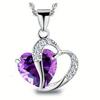 Chic Rhinestone Heart Pendant Necklace