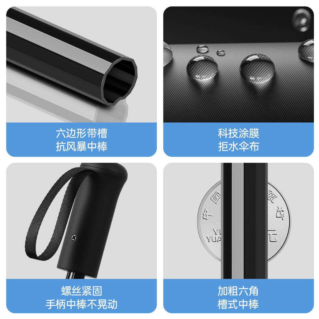 oversized 11 bones, high-grade reinforcement, thickened and bold medium bar, weather and rain, sunscreen folding umbrella, batch goods, outdoor men