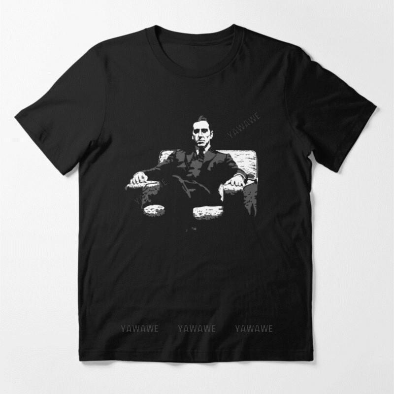 

New cotton brand tshirt black unisex tee shirt Michael Corleone Essential T Shirt men print tshirt teenager casual tees top S