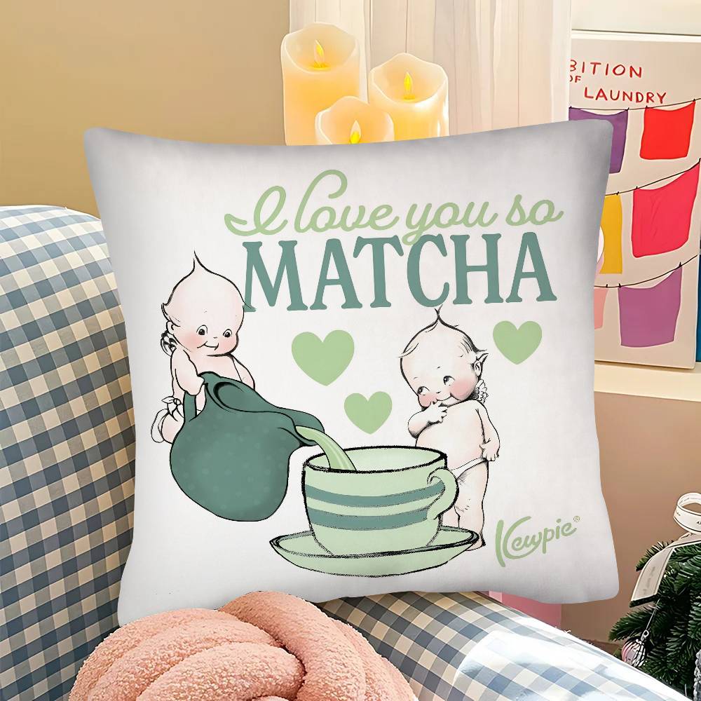 

pc KKewpie Baby Cute Pillow Case Fashion Square Pillowcase Bedroom Sofa Room Ins Decoration Leisure 40x40 cm