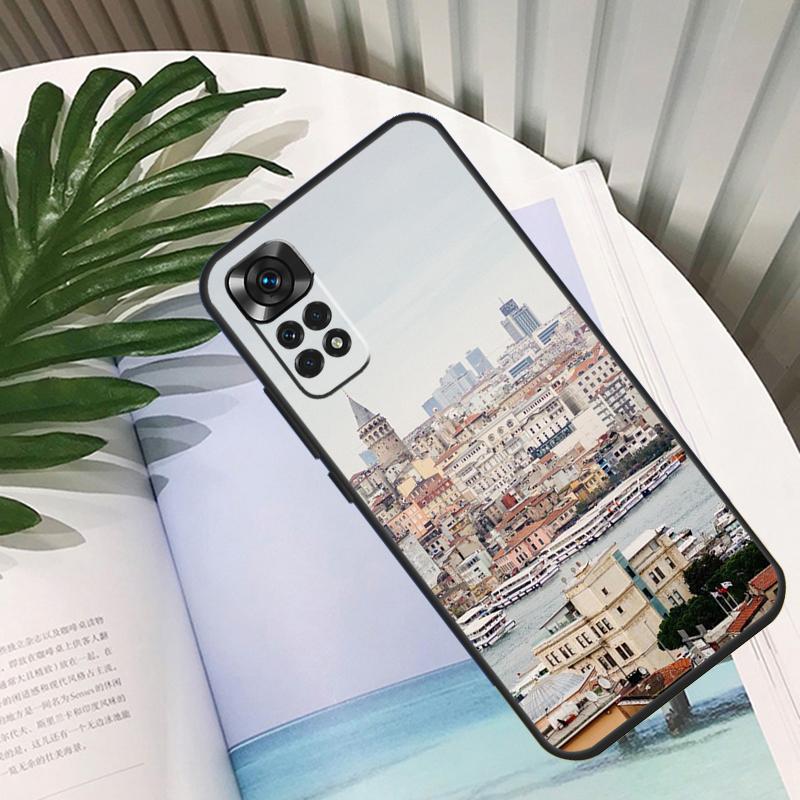 Turkey Istanbul Sceneary Building Funda For Xiaomi Redmi Note 14 13 10 11 12 15 Pro Plus Case For Redmi 15C 14C 10C 12C 13C 15