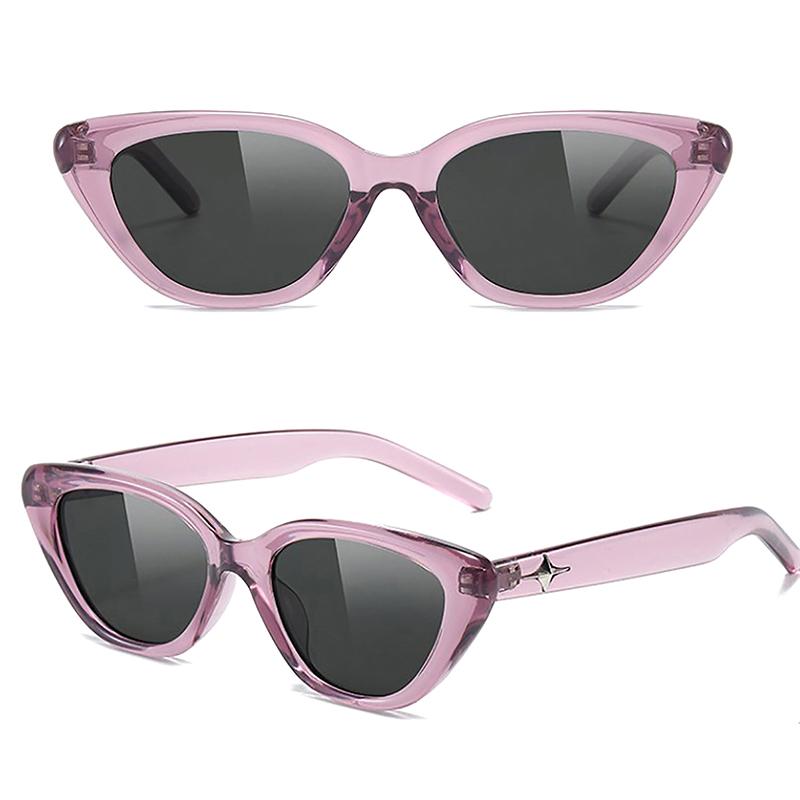 Retro Small Oval Frame Macaron Pattern Tendy Sunglasses Women Men Vintage