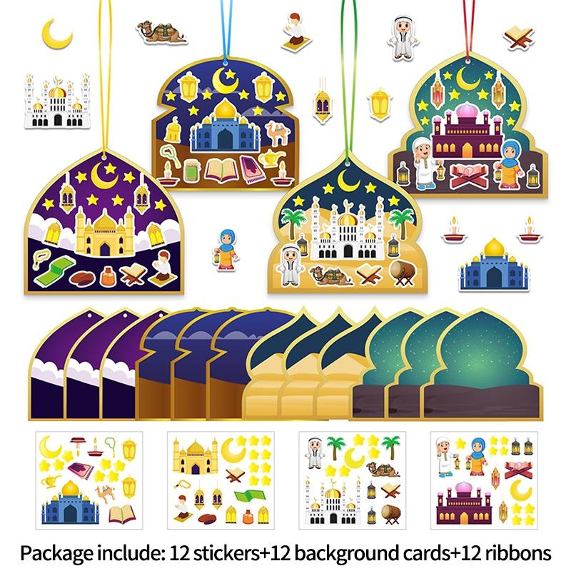Ramadan Decorations  Ramadan Stickers Temporary Tattoo Sticker Muslim Party Supplies Ramadan Mubarak Accessories