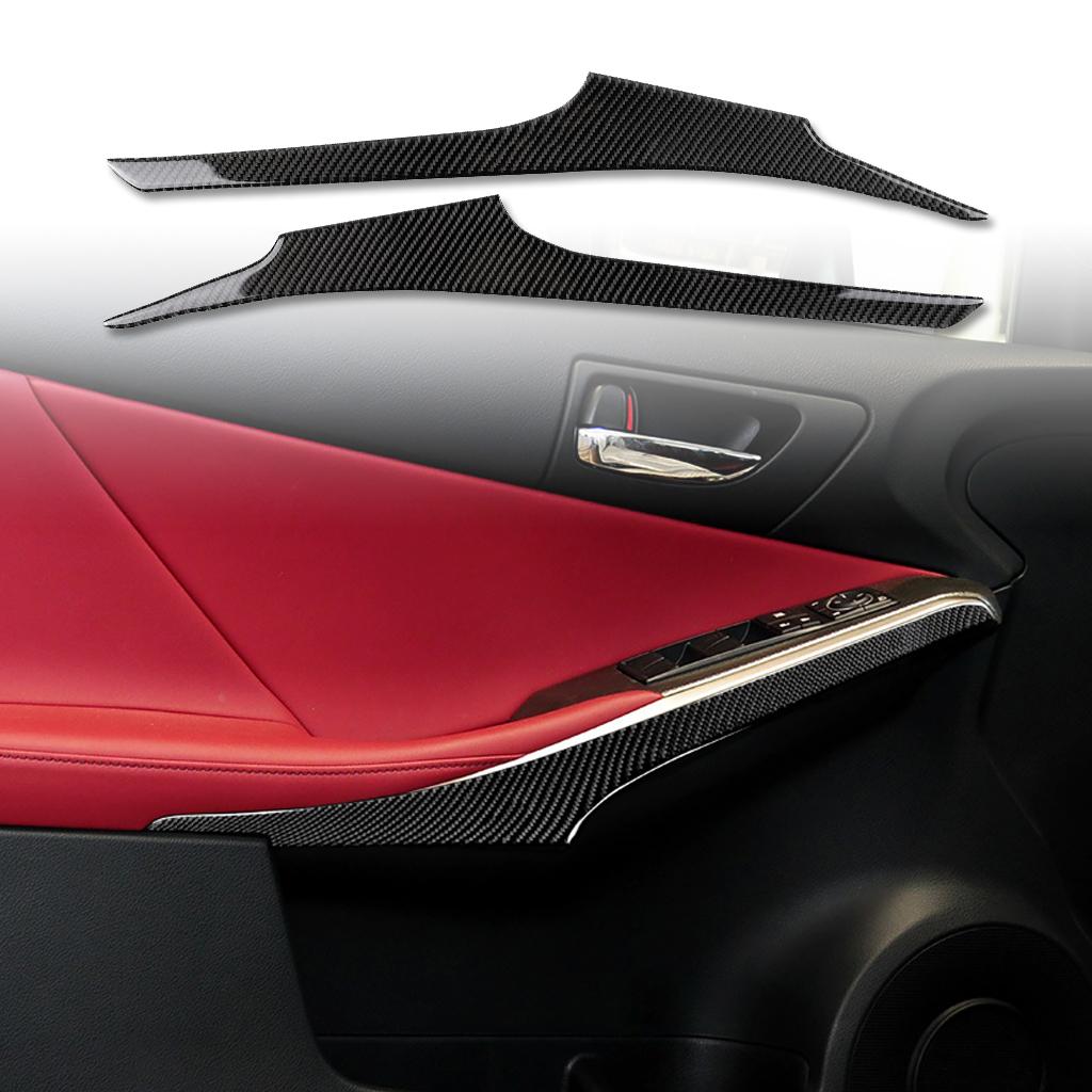 For Lexus IS250 300 350C 2013- Accessories Car Carbon Fiber Interior Gear Side Panel Trim Stickers