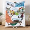 Custom Name Pettson Findus Theme Printed Blanket Perfect For Couch Bed Travel Outdoor Use Machine Washable Cozy Durable