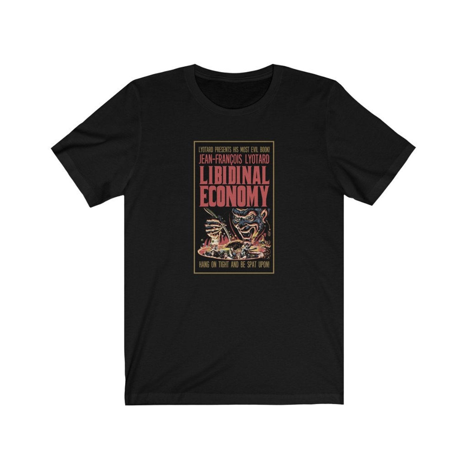 Lyotard Libidinal Economy Horror Paperback T-shirt 2XL