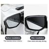 2pcs Car Rearview Mirror Rain Shield Rain Eyebrow Rain Cover Universal Carbon Fiber Rear View Side Mirror Rain Eyebrow Shield