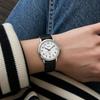 BUREI Womens Watch Made Japan Quartz Stylish Waterproof Date Leather Strap Simple Lightweight Casual (White)