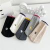 Trendige Damensocken Farbpassend, Niedliche Socken mit Stickerei kleiner Tiere, Vielseitige Baumwoll-Sockenstapel