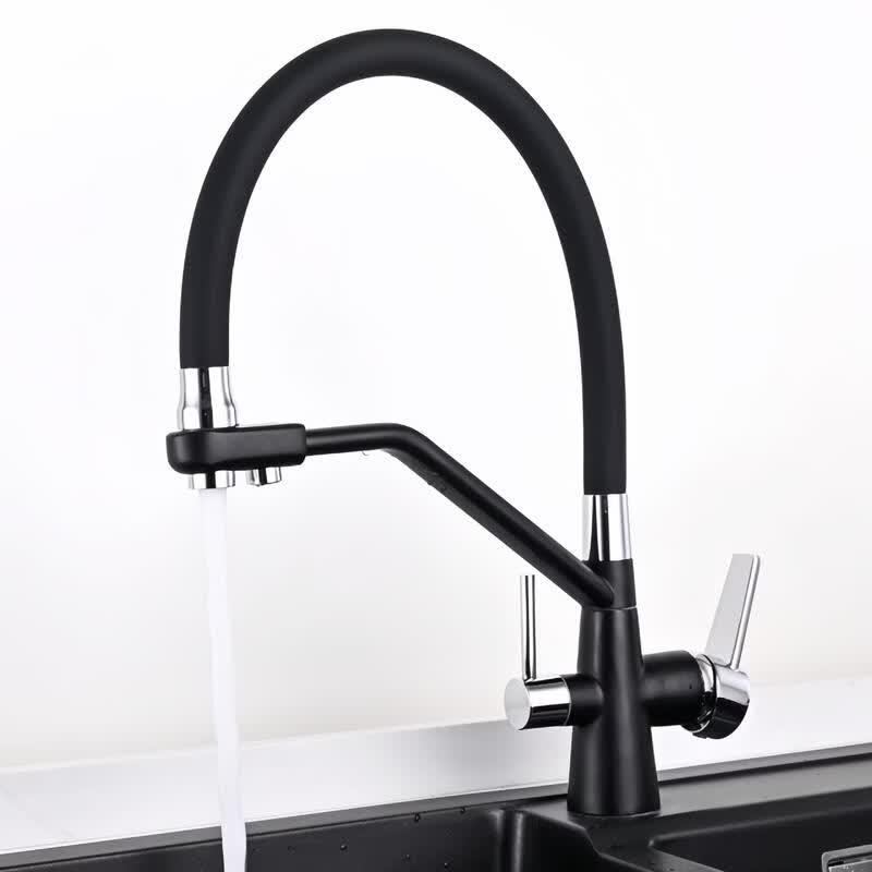 TLXT Multi-function Kitchen Faucet with Pull-out Spray