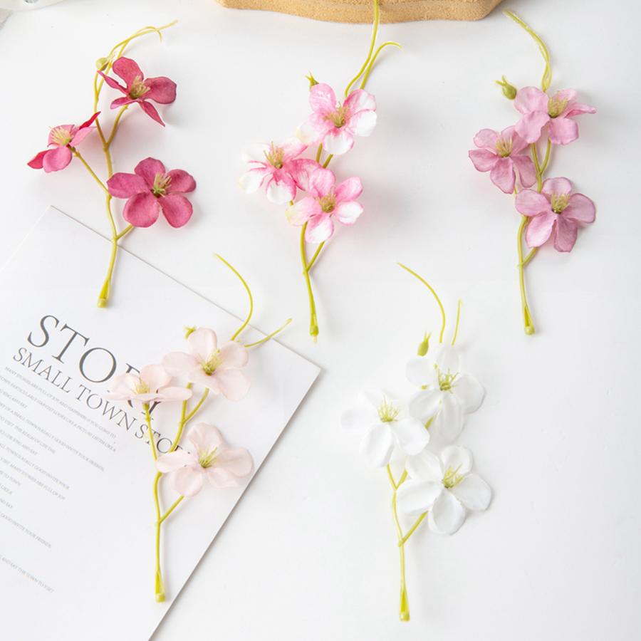 10/30Pcs Silk Artificial Flowers Plum Blossom Diy Gift Scrapbook Decor Festival Home Outdoor Garden Arch Wedding Bridal Bouquets