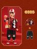 Kaka Panda Kids' Fleece-Lined New Year Pants for Boys & Girls - Trendy Baby Outfit