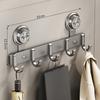 Wall Mounted Suction Cup Door Hook 4/5/6/7/8 Hook Hanging Coat Holder Wall Clothes Hanger  Bathroom