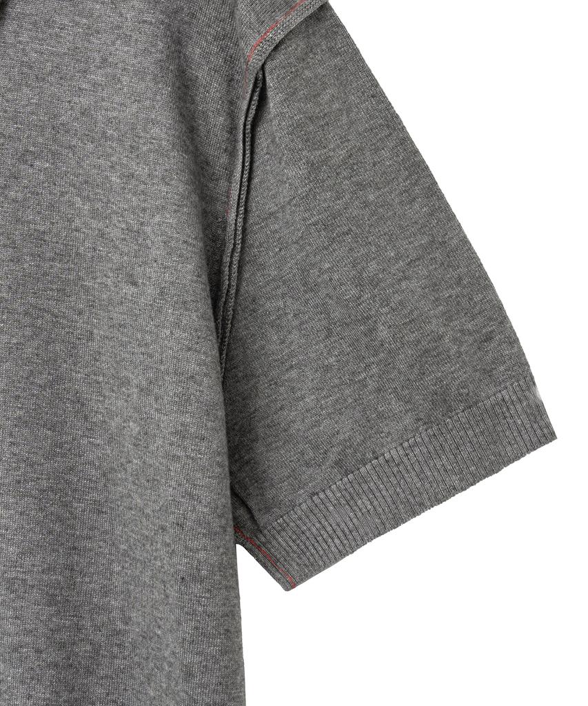 NOIRER Low Cut Polo Knit (Gray)