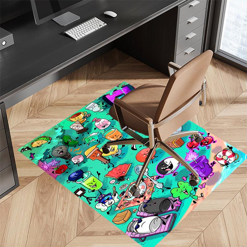 1pc Inanimate Insanity Print Area Rug - Soft, Washable Non-Slip Indoor Mat for Office Chairs, Living Room, Home Office Decorative Rug