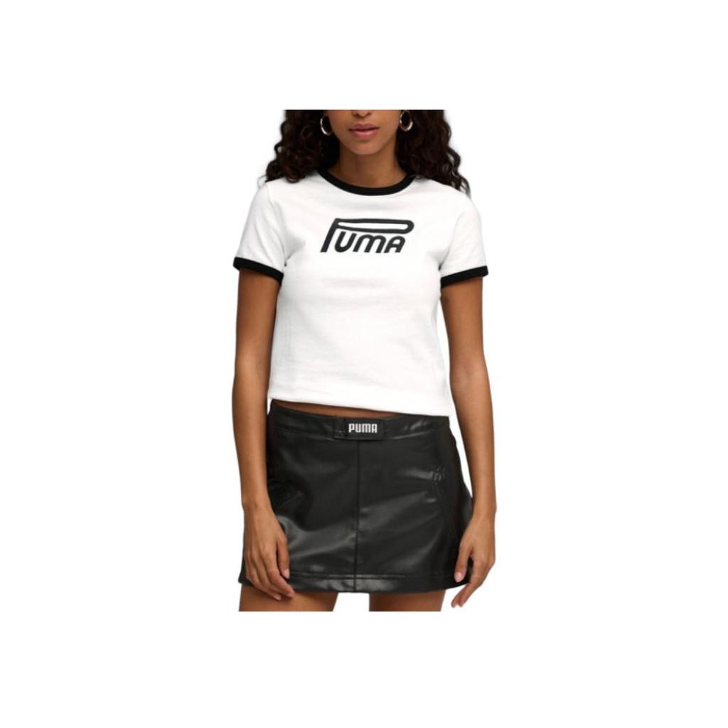 Puma Rose Future Archive Graphic Slim Tee Women Tops 634053-02