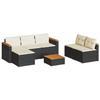 VidaXL Salon de Jardin avec Coussins 5 pcs, Canapés de Terrasse, Ensemble de Meubles de Patio, Mobilier d'Extérieur, Noir 3213537