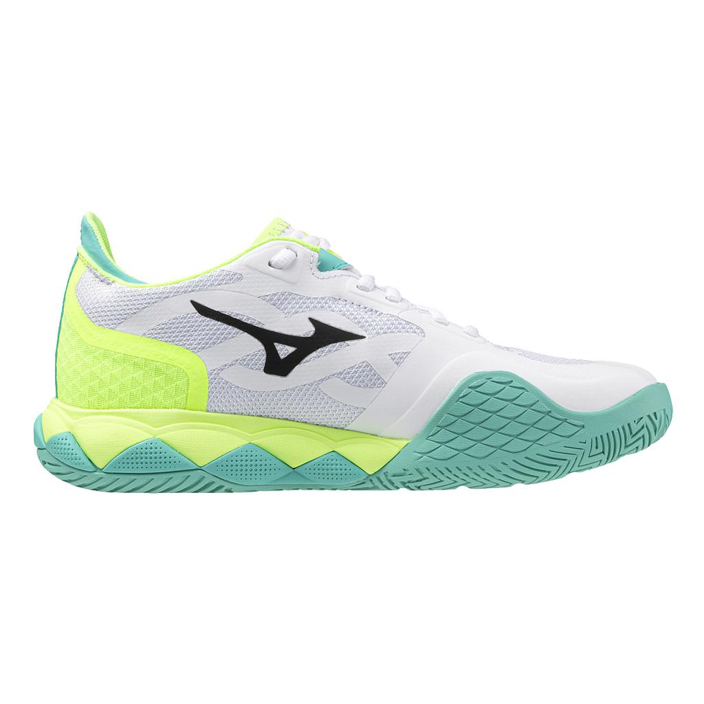 Mizuno Wave Enforce Tour Cushioning, Wear Resistant Low Top Tennis Shoes Unisex White Mizuno 61GA230145