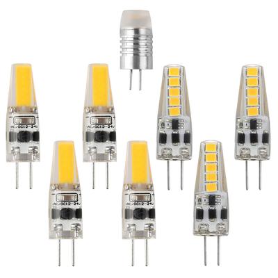 5PCS G4 Led Bulb Crystal Lamp Chandelier DC 12V 1W 1.2W 2W 3W No Flicker Warm White Lighting Can Replace 20W Halogen Lamp