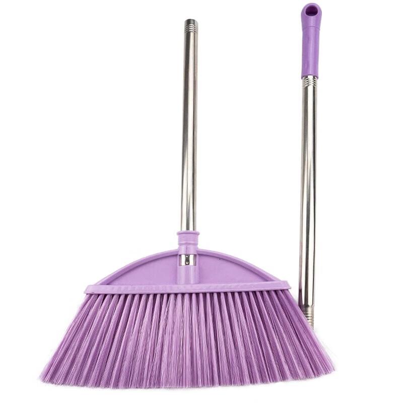 Hersdiger Plastic Broom Set with Stainless Steel Handle