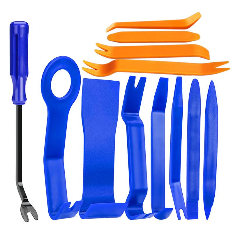 

6/12Pcs Auto Door Clip Trim Removal Tool Kit for Dashboard Audio Panel Repair Metal Pry Disassembly Portable Car Accessory