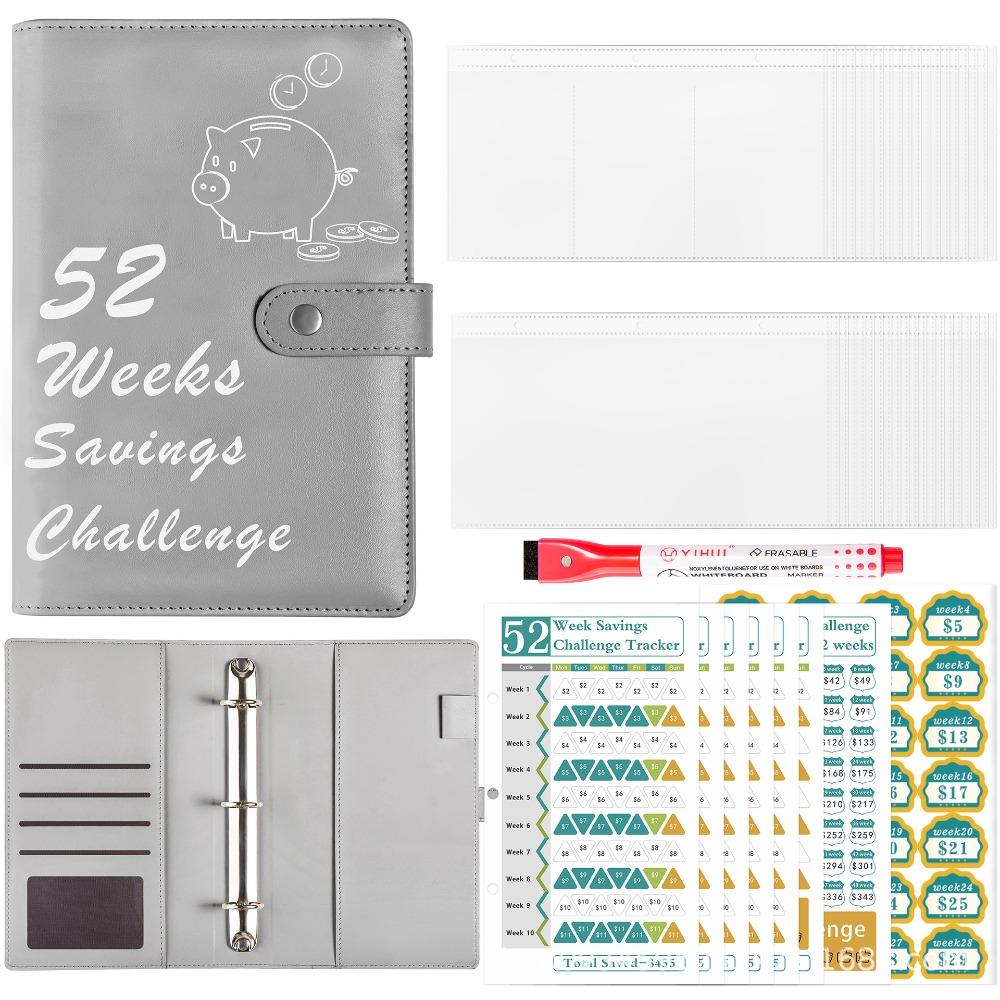 52 Weeks Money Saving Challenge Loose Leaf Savings Tracking Sheets  Tear Resistant