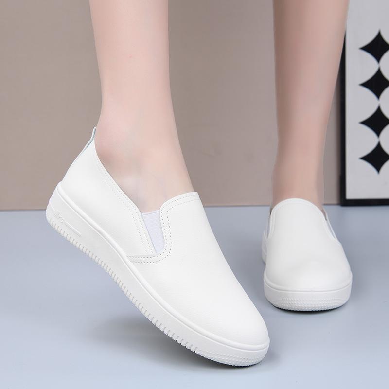 Spring  Autumn Women s Slip-on Waterproof Shoes: Unisex, Casual, Non-slip, Soft Sole Flats. 40