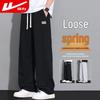 Men's Drawstring Athleisure Straight-Leg Pants