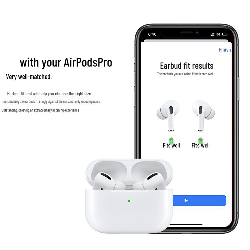 Compatible Silicone Ear Tips for Apple AirPods/AirPods Pro Earbuds (1st/2nd Generation)