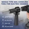 SDS Plus Electric Hammer Deburring Tool Needle Deslagger with Detachable Handle – Efficient Rust Removal and Edge Finishing Tool