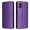 For Samsung Galaxy XCover7 Pro Case Wallet Rhombus Imprinted Leather Phone Cover
