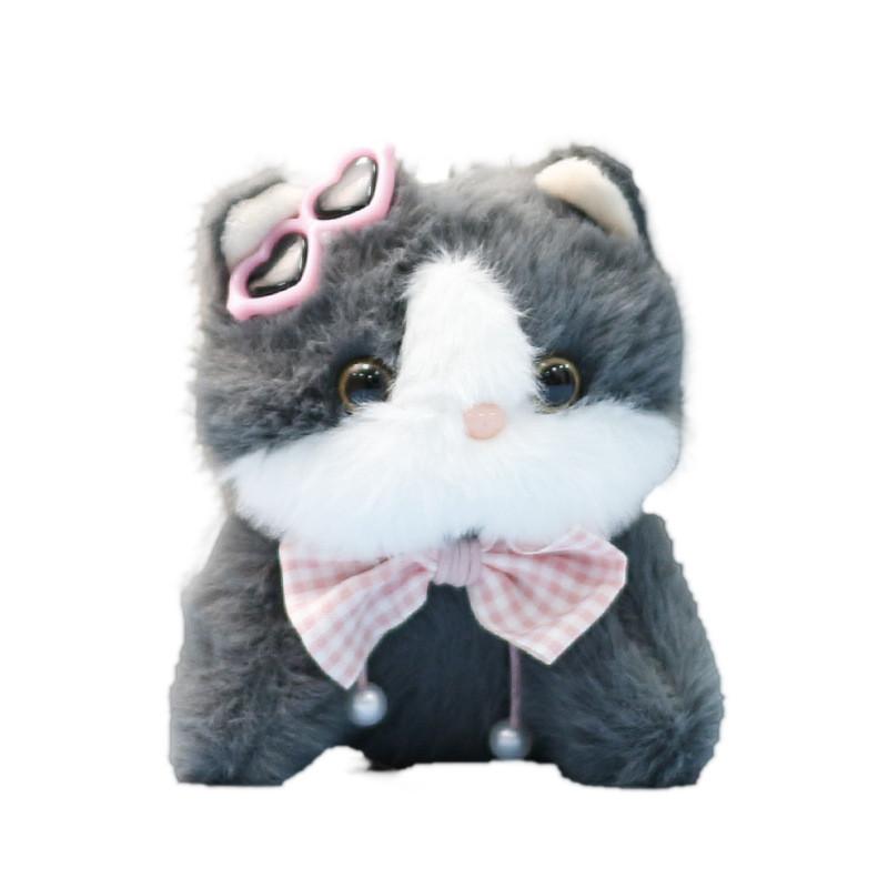 Plush Cat Toy With Short Plush Material For Keychain Girls And Boys Gift