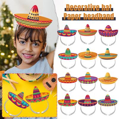 Decorative Hat Headband Paper Photo Props Entertainment Party Party Supplies