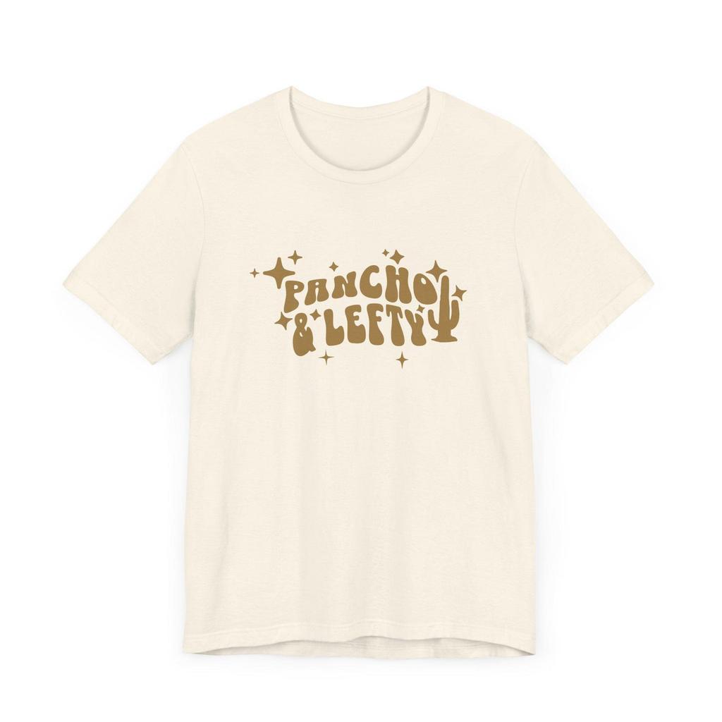 Pancho & Lefty T-Shirt, Classic Country Music Gift, Mexico Tee, 70s 80s Outlaw Music Shirt, Unisex Jersey Short Sleeve Tee