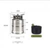 Portable Stainless Steel Folding Camping Stove - Smokeless, Windproof, Compact Outdoor Heater