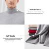 Hengyuanxiang Men's 120-Count Fine Merino Wool Turtleneck Sweater