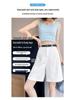 High-Waisted Tencel Linen Wide-Leg Shorts - Casual A-line Summer Style for Women