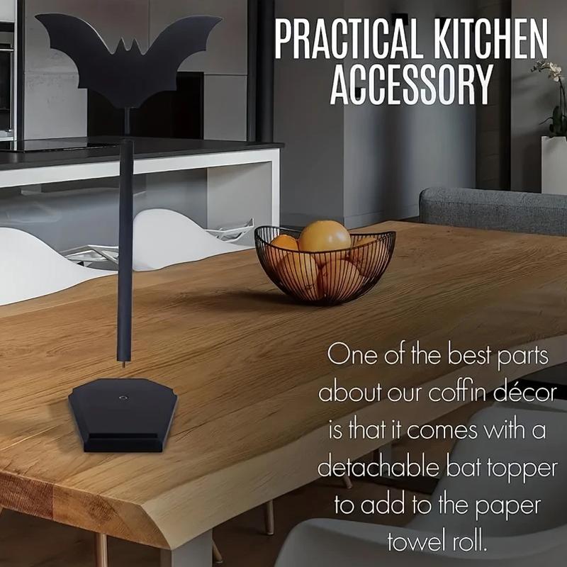 Halloween Bathroom Decorations Gothic Style Kitchen Decorations Coffin Design Halloween Decorations Bat Design 1PC