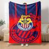 Chivas Guadalajara Logo Print Flannel Blanket High Quality Warm Comfortable Cover for All Seasons Perfect for Gifts Home Decor