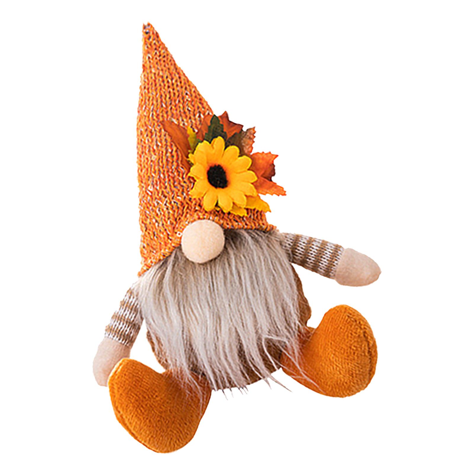 

Thanksgiving Gnome Hanging Ornament Knit Hat Harvest Decor Soft Polyester Wall Decor For Home Party DIY T2