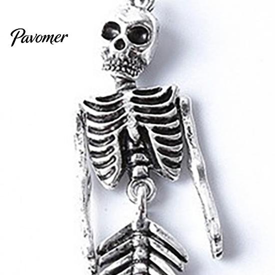 Dunkle Fantasy Meeres-Accessoire Totenkopf Meerjungfrau Skelett Anhänger Halskette, Gothic Schmuck Preppy Mode für Damen, Kreatives Grusel-Accessoire, Einzigartiges Geschenk