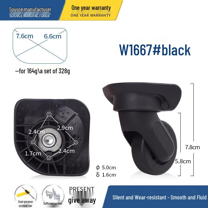 Rodas de Substituição Universal para Malas e Malas de Trolley